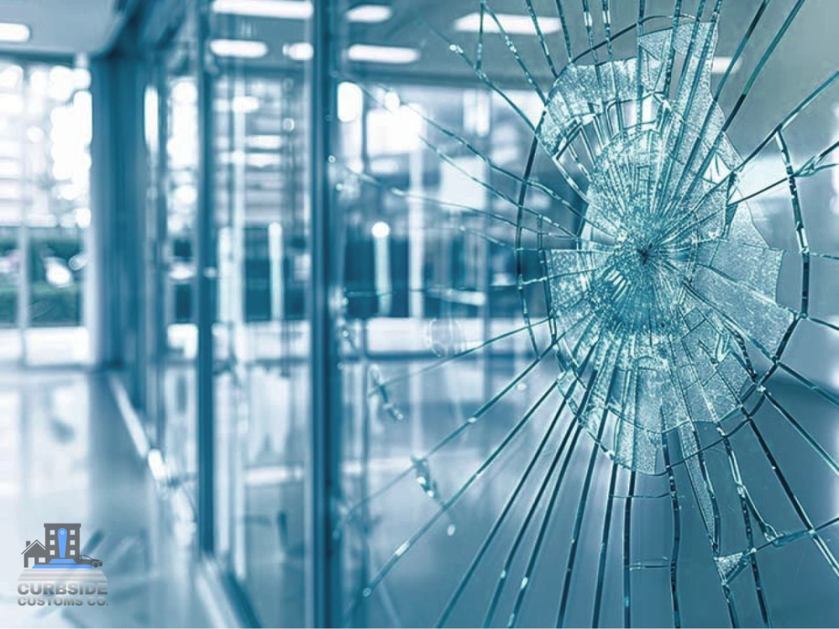Curbside Customs Co. safety and security film installation.